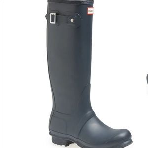Matte Gray Tall Hunter Boots